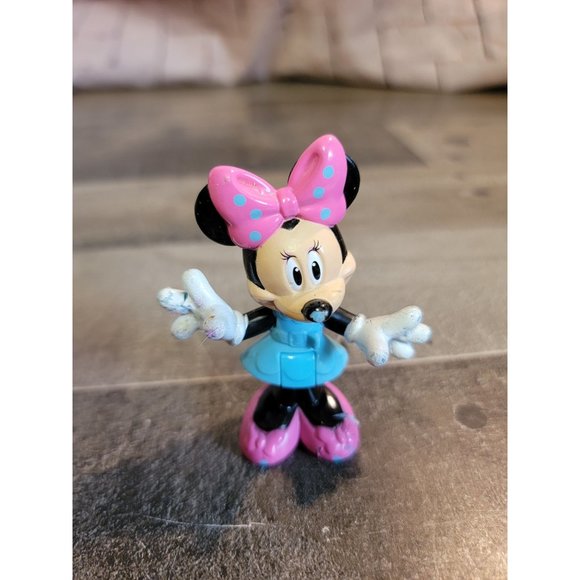 Minnie Mouse blue pink Disney toy figure AS IS - Picture 1 of 7
